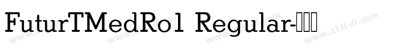 FuturTMedRo1 Regular字体转换 FuturTMedRo1 Regular字体转换